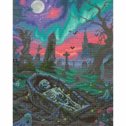 16" x 20" Aurora Borealis Graveyard Diamond Art Kit by Make Market®