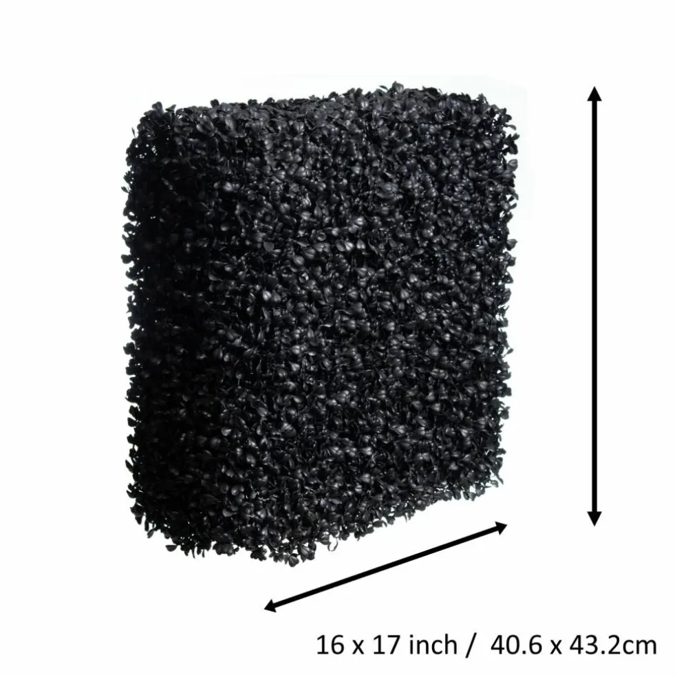 16" x 17" Black Boxwood UV Resistant Hedge by Ashland®