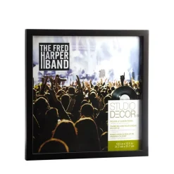 12.5" x 12.5" Black Deluxe LP Album Frame by Studio Décor®