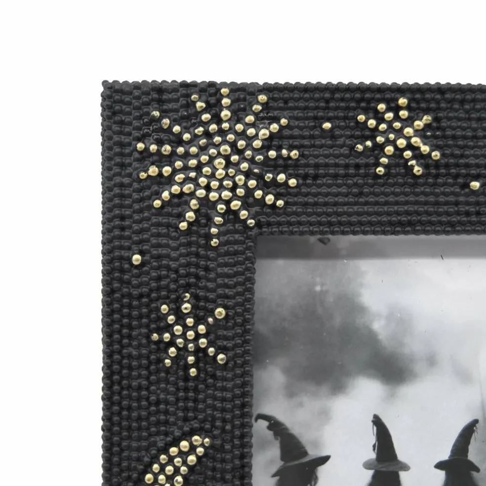 4" x 6" Black & Gold Celestial Bead Tabletop Frame by Ashland®