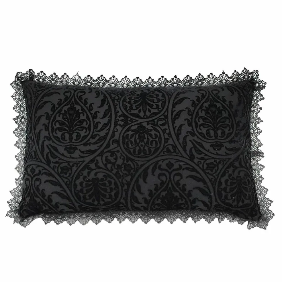 24" x 14" Black Lace Pillow by Ashland®
