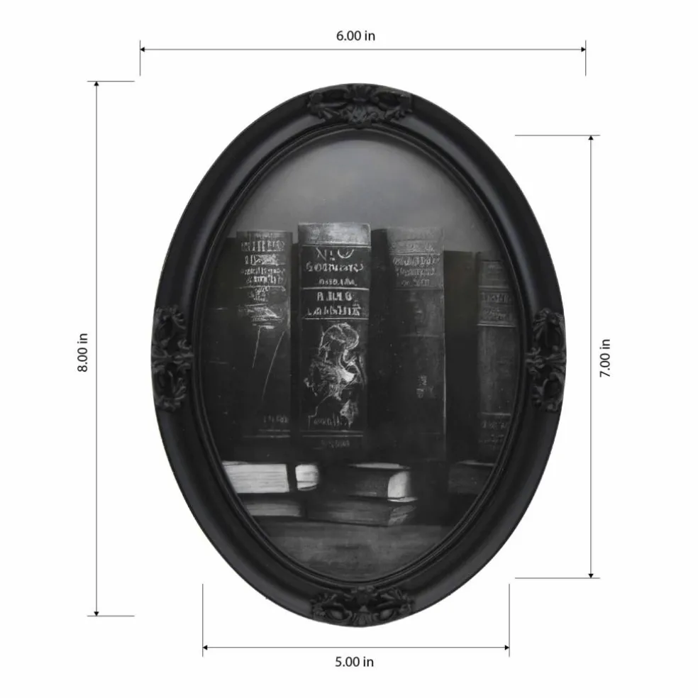 5" x 7" Black Oval Ornate Tabletop Frame by Ashland®
