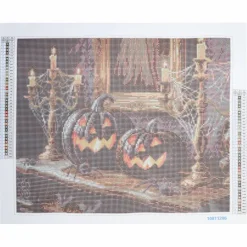 16" x 20" Black Pumpkins Diamond Art Kit by Make Market®