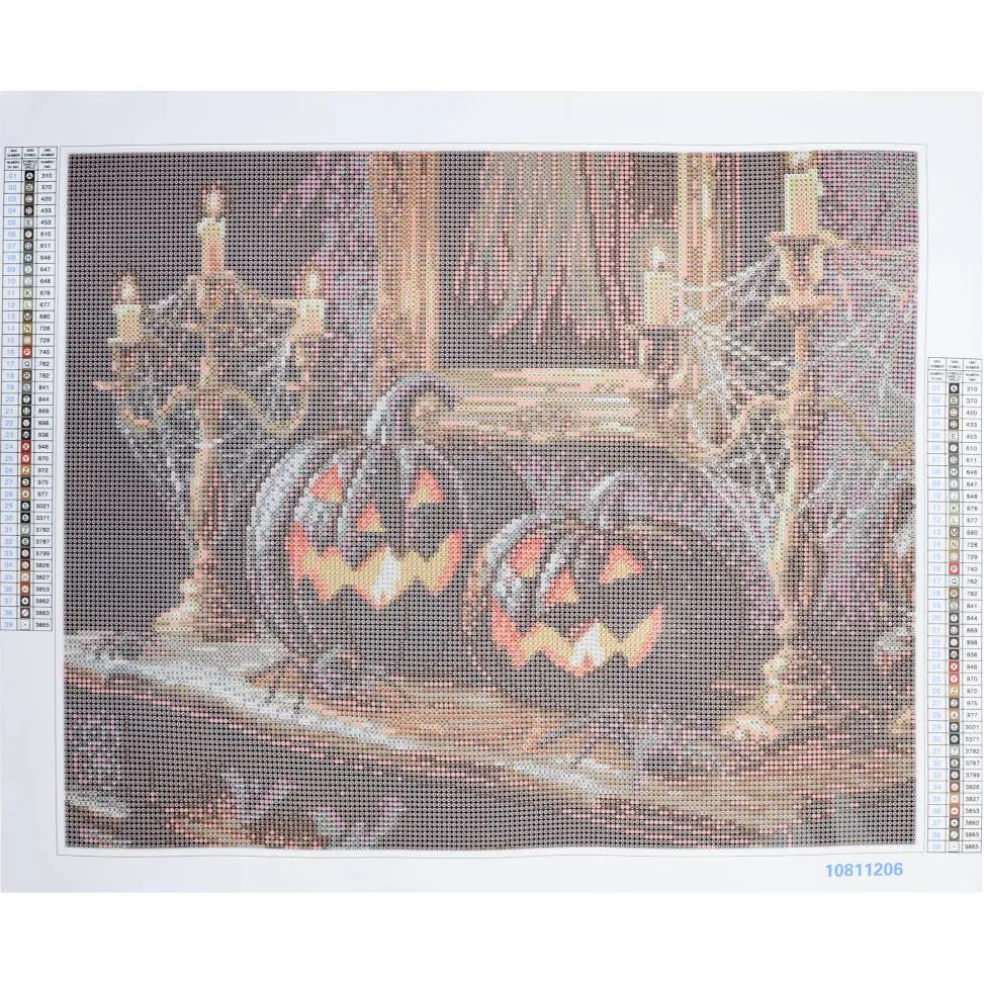16" x 20" Black Pumpkins Diamond Art Kit by Make Market®