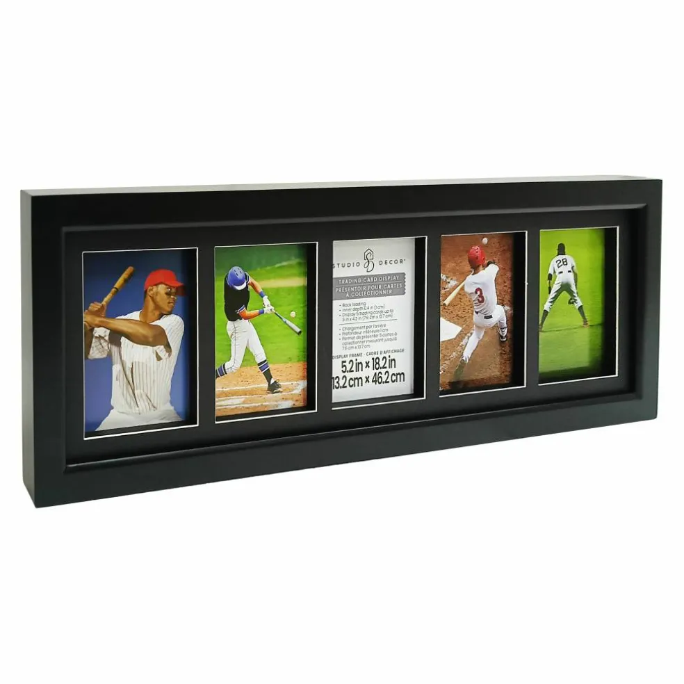 5.25" x 18.25" Black Trading Card Display Frame by Studio Décor®