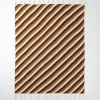 50" x 60" Black, White & Orange Striped Throw by Ashland®