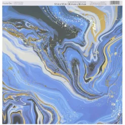 12" x 12" Blue Marble Cardstock Paper by Recollections™