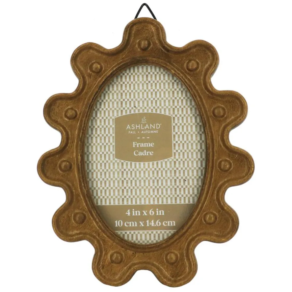 4" x 6" Brown Oval Frame by Ashland
