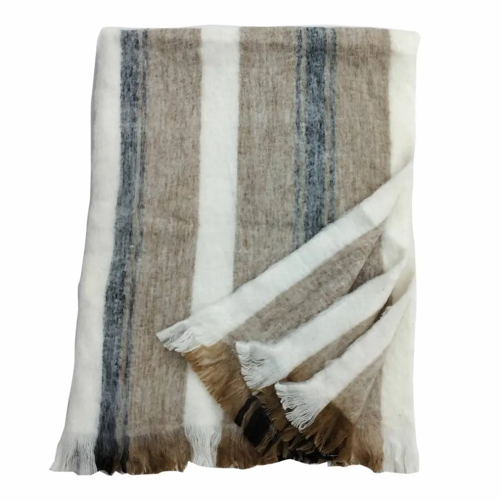 50" x 60" Brown Striped Throw by Ashland®