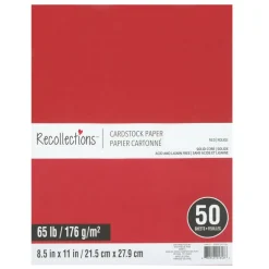 8.5" x 11" Cardstock Paper by Recollections™, 50 Sheets