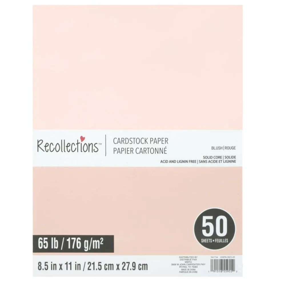 8.5" x 11" Cardstock Paper by Recollections™, 50 Sheets