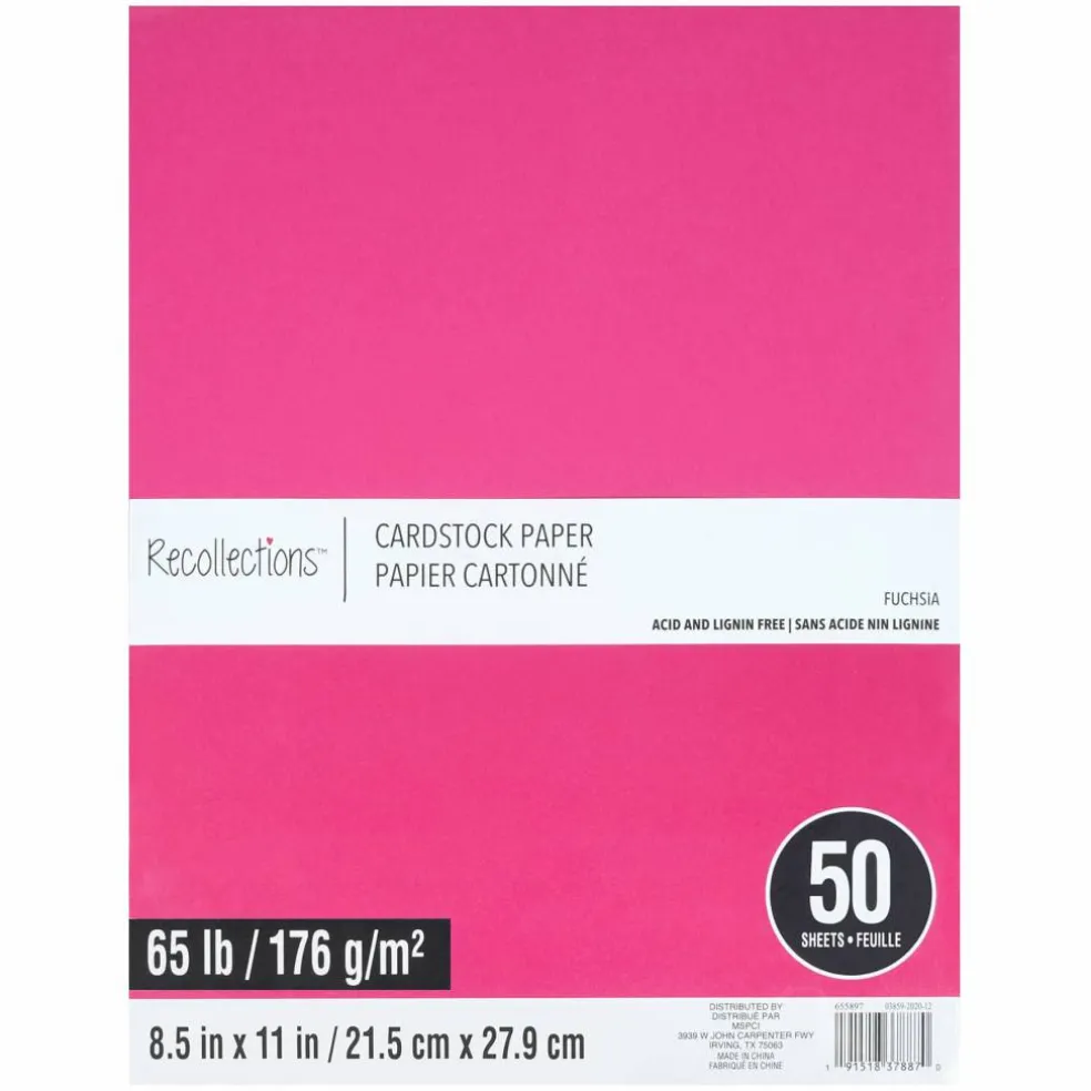 8.5" x 11" Cardstock Paper by Recollections™, 50 Sheets