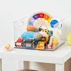 13" x 13" Clear Storage Bin with Handles by Simply Tidy™