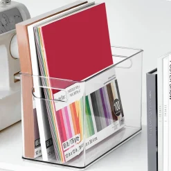 13" x 6.5" Clear Storage Bin with Handles by Simply Tidy™