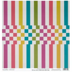 12" x 12" Clubhouse Rainbow Double-Sided Cardstock Paper by Recollections™
