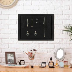 11" X 8" Cork Boards for Walls with Pins(All Black)