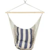 35.25" x 46" Cotton Netting Hammock Chair with Wooden Bar
