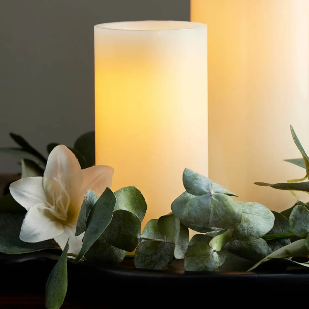 3" x 6" Cream LED Wax Pillar Candle by Ashland®