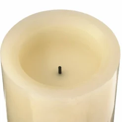 3" x 4" Cream LED Wax Pillar Candle by Ashland®