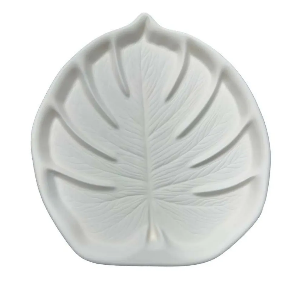 12”X 13.5" Deep 1" Monstera Leaf Mold Glass Fusing