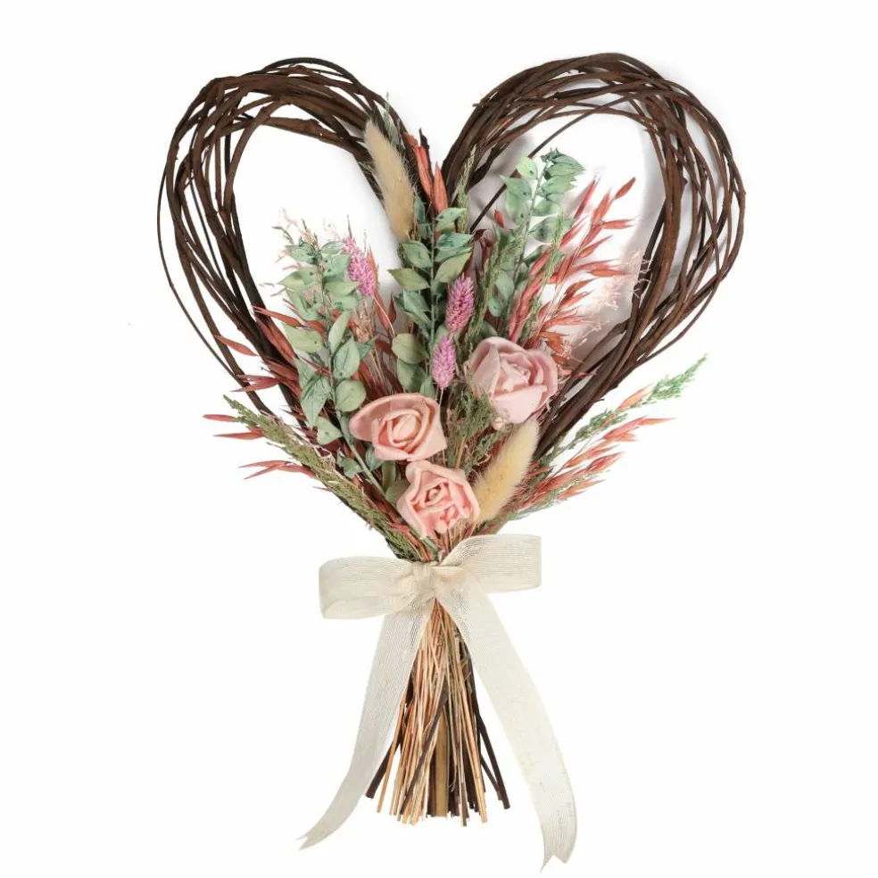 12" x 8" Dried Botanical Mix Heart Bundle by Ashland®