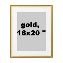 16x20" Elegant Gold Frame Hang Horizontally or Vertically