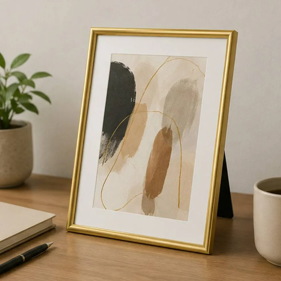 16x20" Elegant Gold Frame Hang Horizontally or Vertically