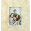 4" x 6" Etched Lines Mango Wood Tabletop Frame by Ashland®