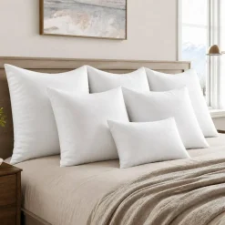 26x26 Euro Pillow Inserts 2 Pack, Throw Pillows for Couch Bed