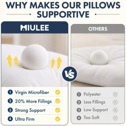 26x26 Euro Pillow Inserts 2 Pack, Throw Pillows for Couch Bed