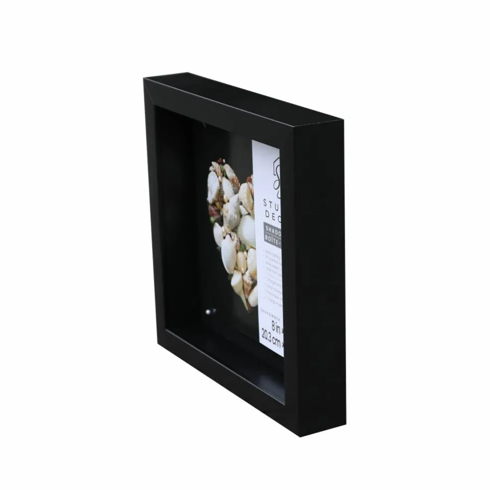 8" x 8" Flat Black Shadow Box by Studio Décor®