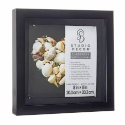 8" x 8" Flat Black Shadow Box by Studio Décor®
