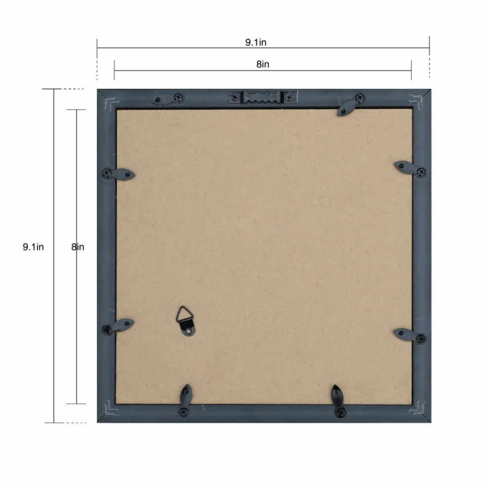 8" x 8" Flat Black Shadow Box by Studio Décor®