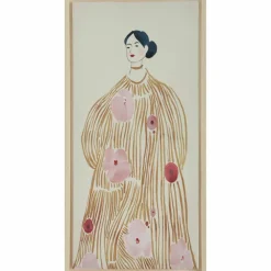 9" x 18" Floral Golden Lady Wall Décor by Ashland®