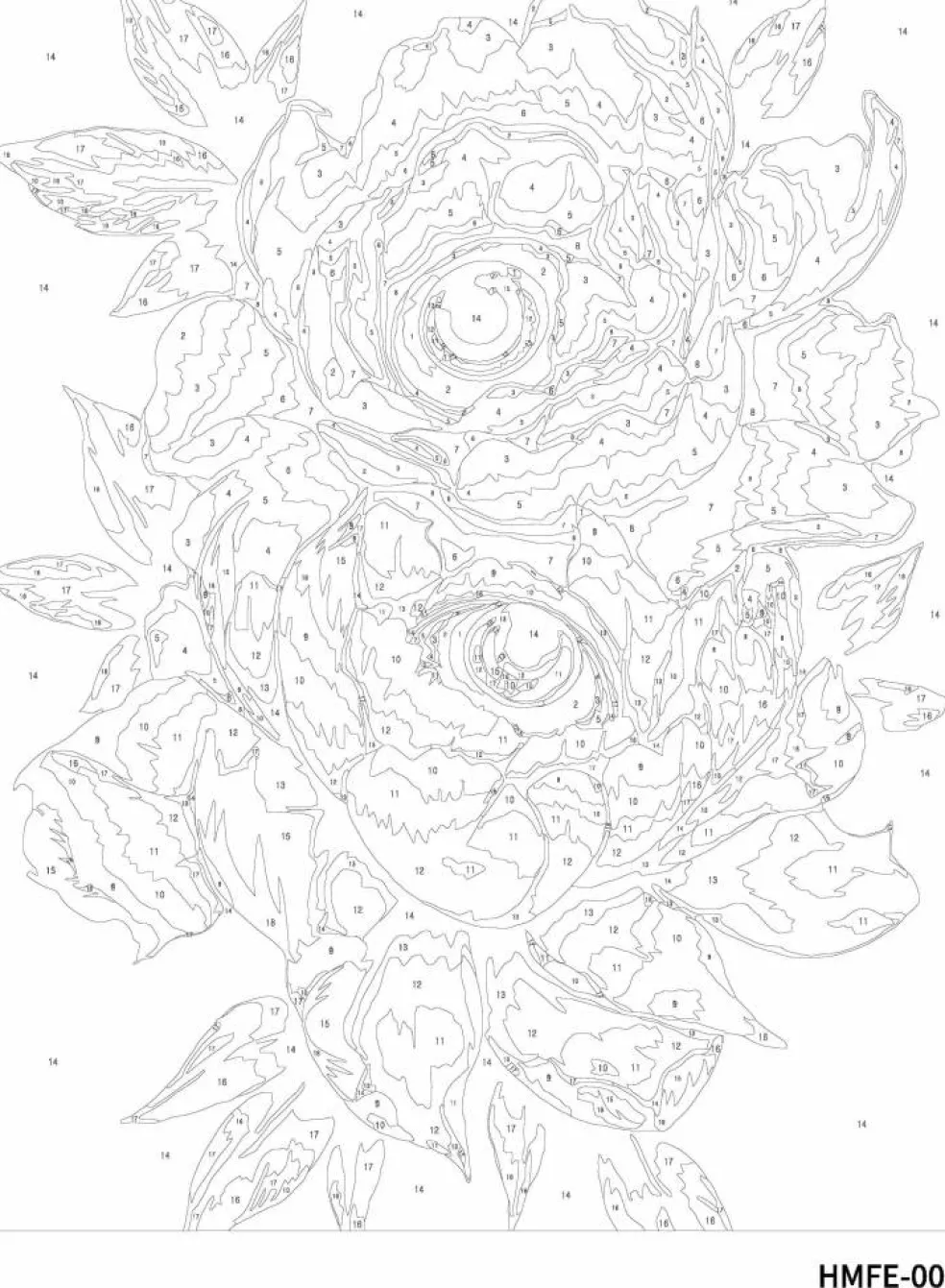 11" x 14" Flower Eyes Paint-by-Number Kit by Artist's Loft®