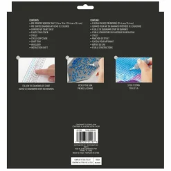 10" x 10" Flower Tile Wood Tray Diamond Art Kit by Make Market®