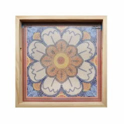 10" x 10" Flower Tile Wood Tray Diamond Art Kit by Make Market®