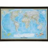 24 x 36 Frames Classic World Push Pin Travel Map
