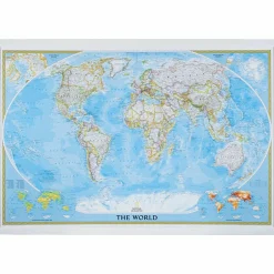 24 x 36 Frames Classic World Push Pin Travel Map