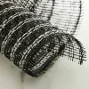 10" x 19ft. Black & White Stripe Poly Burlap Mesh by Celebrate It™