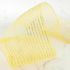 5.5" x 45ft. Mustard Mesh Ribbon by Celebrate It™