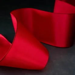 4" x 18ft. Red Satin Ribbon by Celebrate Itâ„¢