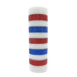 10" x 19ft. Red, White & Blue Striped Mesh by Celebrate It™