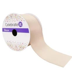 2.5" x 25ft. Taupe Satin Ribbon by Celebrate It™