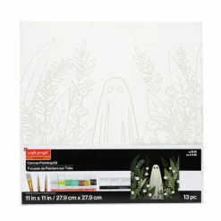 11" x 11" Ghost in Greenery Canvas Painting Kit by Craft Smart®