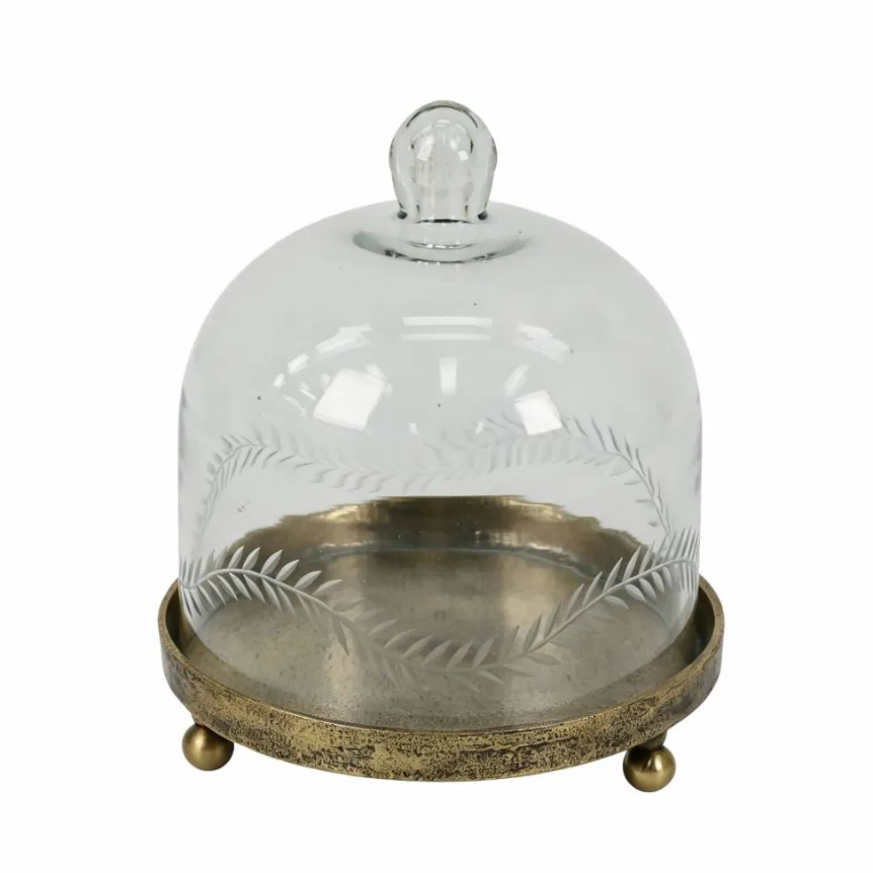 7" x 8" Glass Cloche with Metal Base by Ashland®