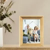 5x7 Gold Sutter Burnished Picture Frame, Decorative Photo Frame with Velvet Backing & Glass for Wall or Tabletop Display, Vertical & Horizontal Home Decor Frame