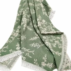 50" x 60" Green Jacquard Throw by Ashland®