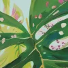 16" x 20" Green Monstera Leaf Wall Décor in Woodgrain Frame by Ashland®