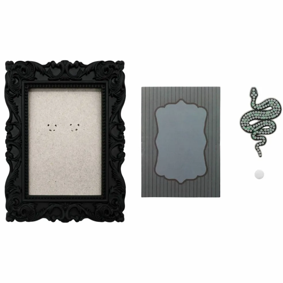 2" x 3" Green Snake Acrylic Surface Diamond Art Kit with Frame by Make Market®